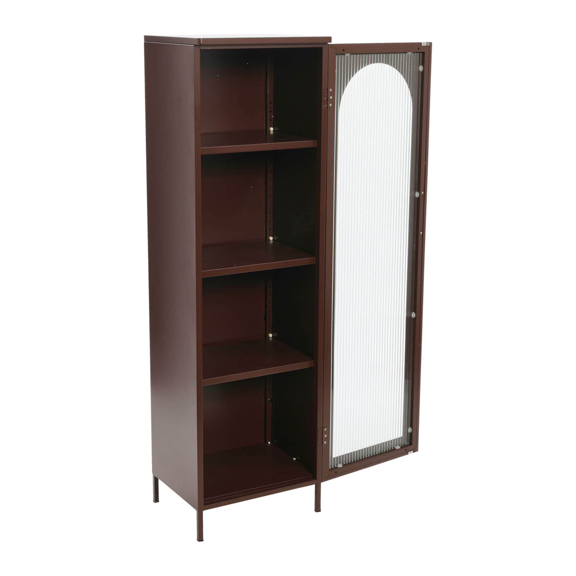 Hello Honey® Metal Cabinet with Glass Door
